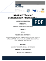 Implementación del PASST en CFE Libramiento Norte