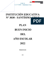 Plan Buen Inicio Año Escolar 2021