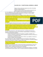 Evolución de La Legislación Civil y Constitucional Referida Al Menor de Edad