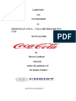 Report on internship at Hindustan Coca-Cola Beverages Pvt Ltd