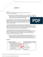 Practical Research 1: Activity 1