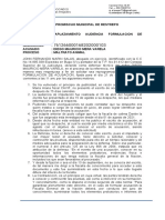 Aplazamiento Audiencia Formulacion