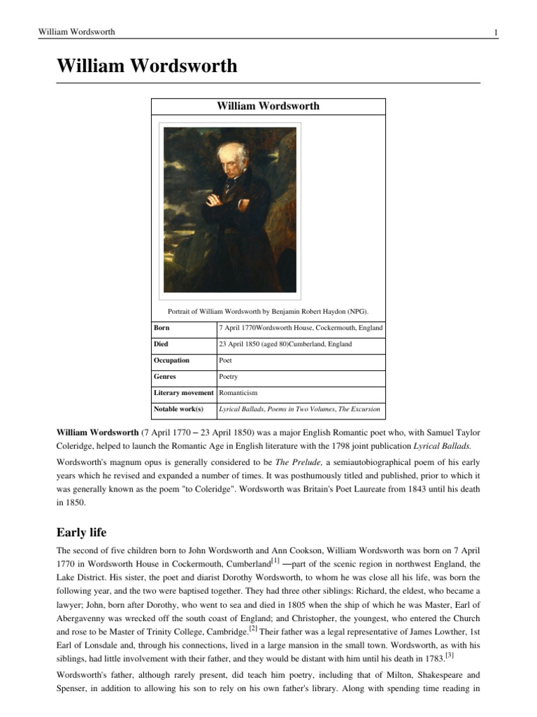 William Words Worth | PDF