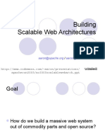 Building Scalable Web Architectures: Aaron Bannert