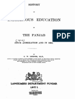 History of Indigenous Education in The Punjab