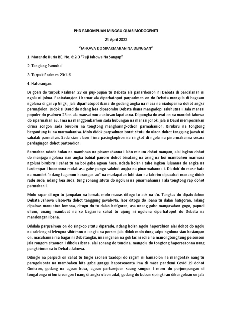 DEBATA SEBAGAI GEMBALA KITA PDF