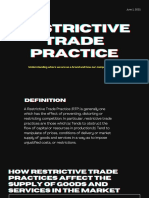 Restrictive Trade Practice
