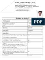 Common Law Admission Test - 2022: Consortium of National Law Universities