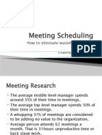 Meeting Scheduling Training