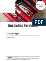Australian Hardware: Store Budget