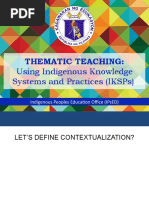 Contextualization Thematic Teaching