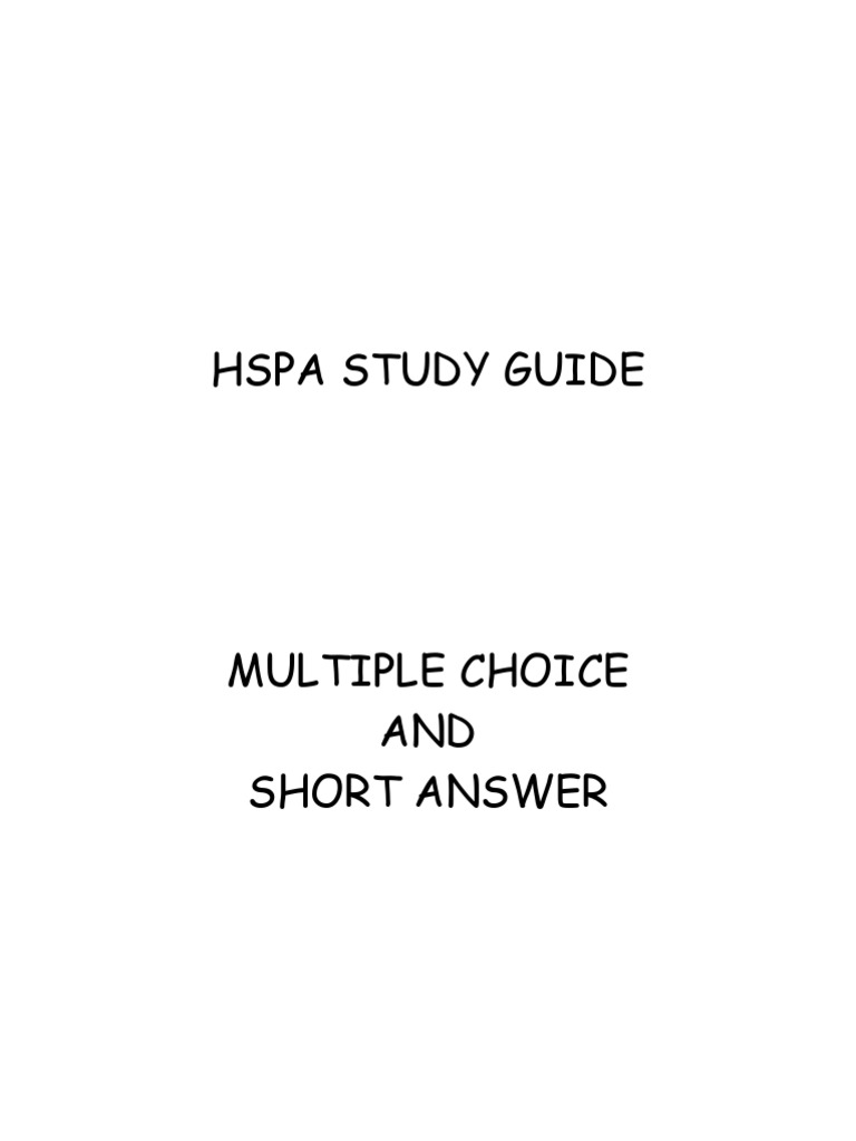 HSPA Math Study Guide: MCQs & Answers | PDF | Pound Sterling | Fraction ...