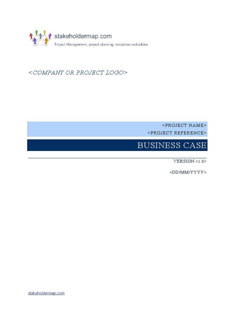 Business Case Template | PDF | Project Management | Risk