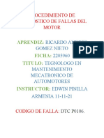 Procedimiento de Diagnostico de Fallas Del Motor III