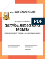 Cristovão Alberto Dos Santos de Oliveira 3 Ano D