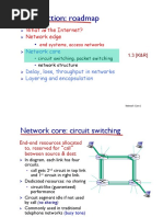 Introduction: Roadmap: What The Internet? Network Edge