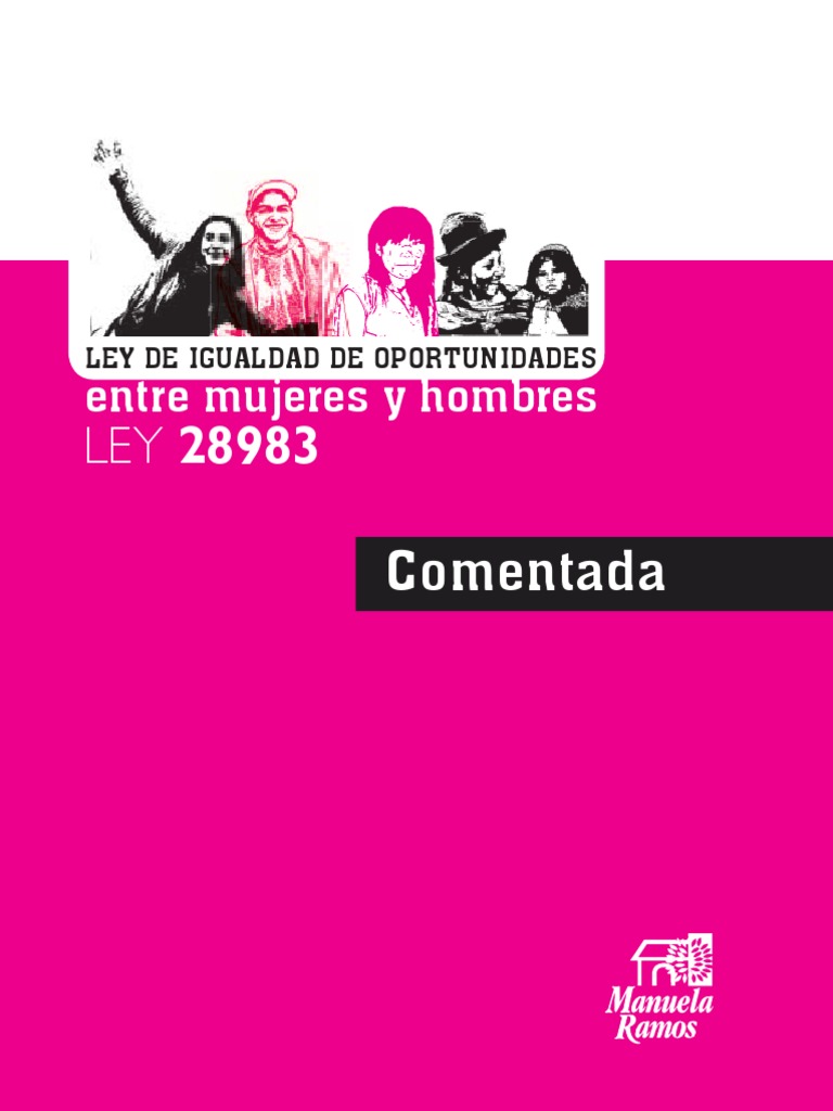Ley de Igualdad de Oportunidades Entre Mujeres y Hombres | PDF ...