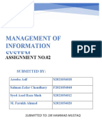 Management of Information System: Assignment No.02