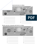 Actividad Planetas Sistema Solar 3º