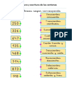 Escritura y Lectura de Centenas