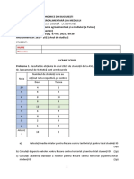 Examen Statistica 