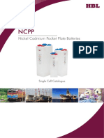 Nickel Cadmium Pocket Plate Batteries: Single Cell Catalogue