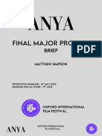 Final Major Project Brief mk5