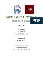 North South University: Internship Report