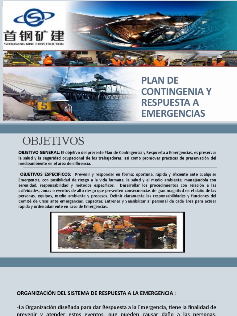 Plan de Contingencia y Emergencias | PDF | Seguridad y salud ...