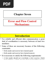 Chapter Seven Error - &flow - Control - Mechanisms