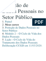 Proteção de Dados Pessoais No Setor Público