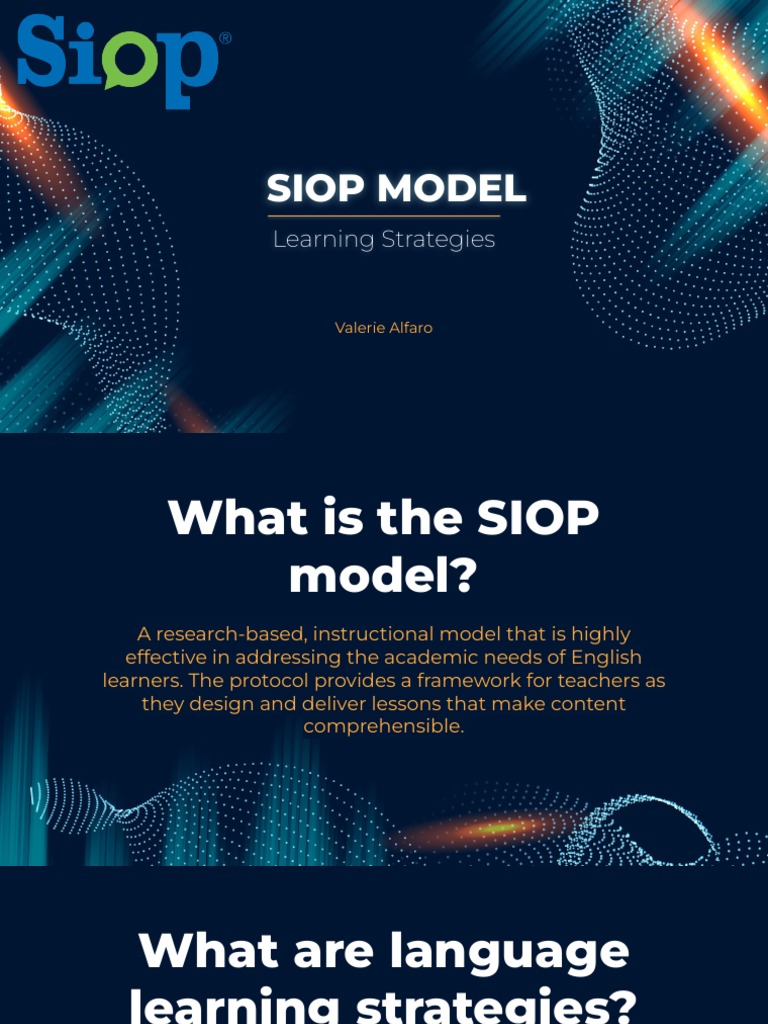 Final Siop Learning Strategies Lesson PDF Learning Educational