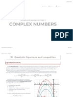 Math AA HL Topic 3 Guide: Complex Numbers and Solving Quadratic Equations