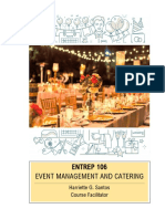 Event Management and Catering: Entrep 106