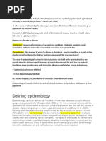 Epidemiological Methods