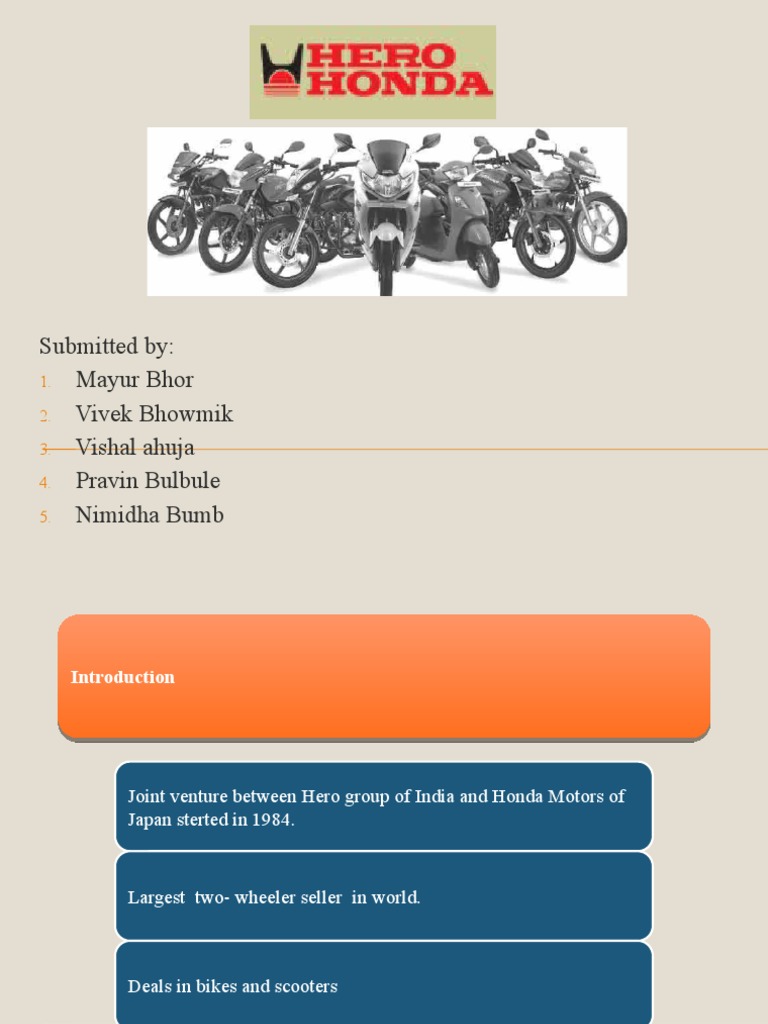 Hero Honda PDF Dividend Stocks