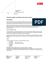 Firmware Update of Protection and Control Relays Description