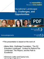 The DC Educational Landscape:: Reality, Challenges, and Opportunities