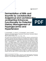 Fermentation of Milk and Soymilk by Lactobacillus