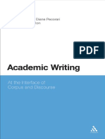 Academic Writing at The Interface of Corpus and Discourse