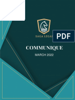 Communique - March, 2022