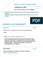 ¿Qué Es Una Imputación - Consultas SAP - Ayuda SAP