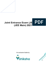 JEE Main 2021 exam pattern