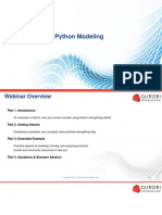Python I - Intro To Python Modeling