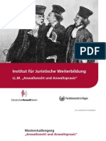 Masterstudium Anwaltsrecht Und Anwaltspraxis