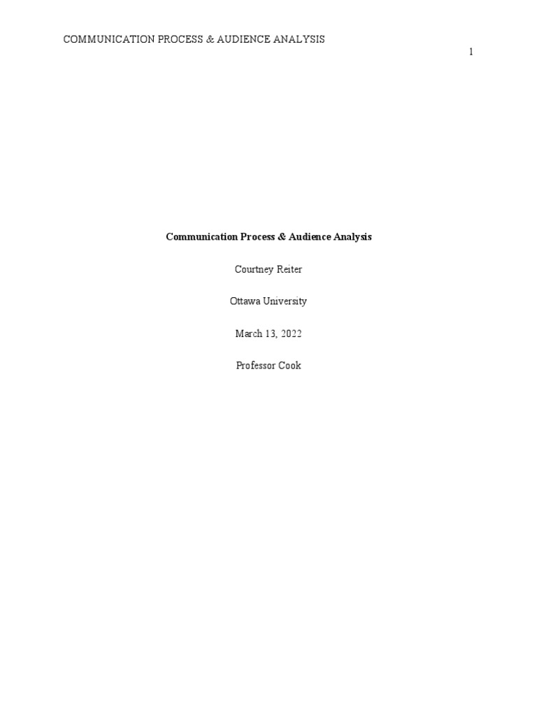 Communication Process & Audience Insights | PDF | Communication | Code