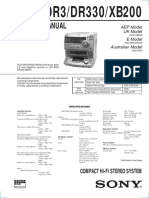 Service Manual: HCD-DR3/DR330/XB200