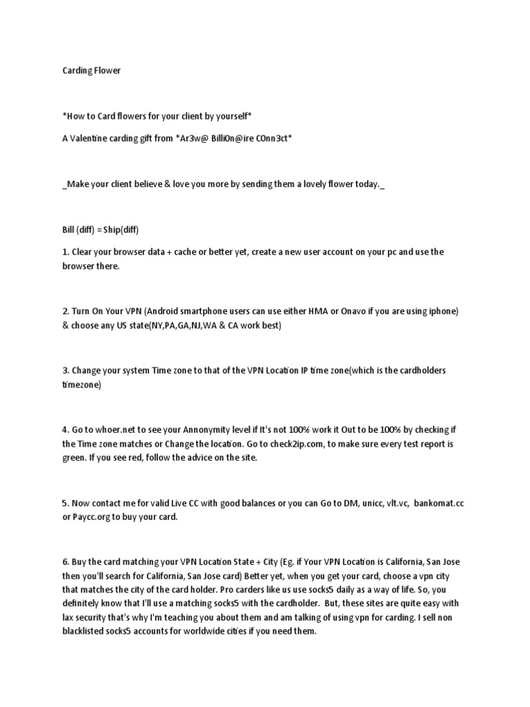 How to Anonymously Purchase and Send Flowers Using Stolen Credit Card