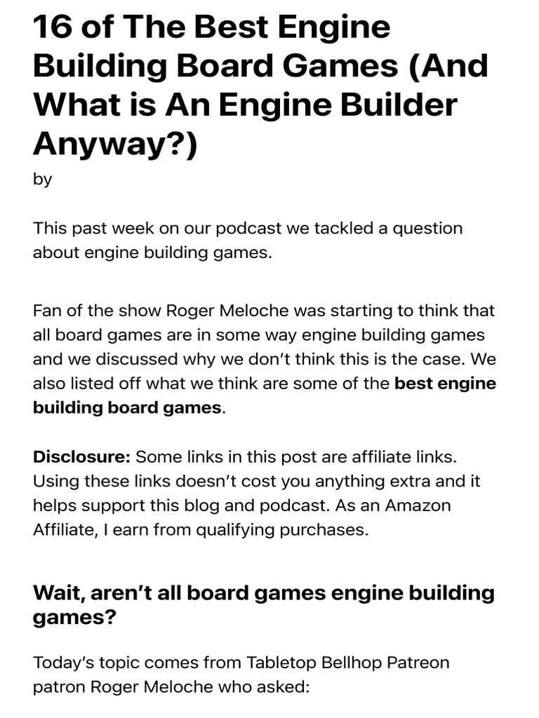 16 of The Best Engine Building Board Games (And What Is An Engine