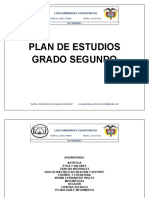 Plan de Estudio de Segundo